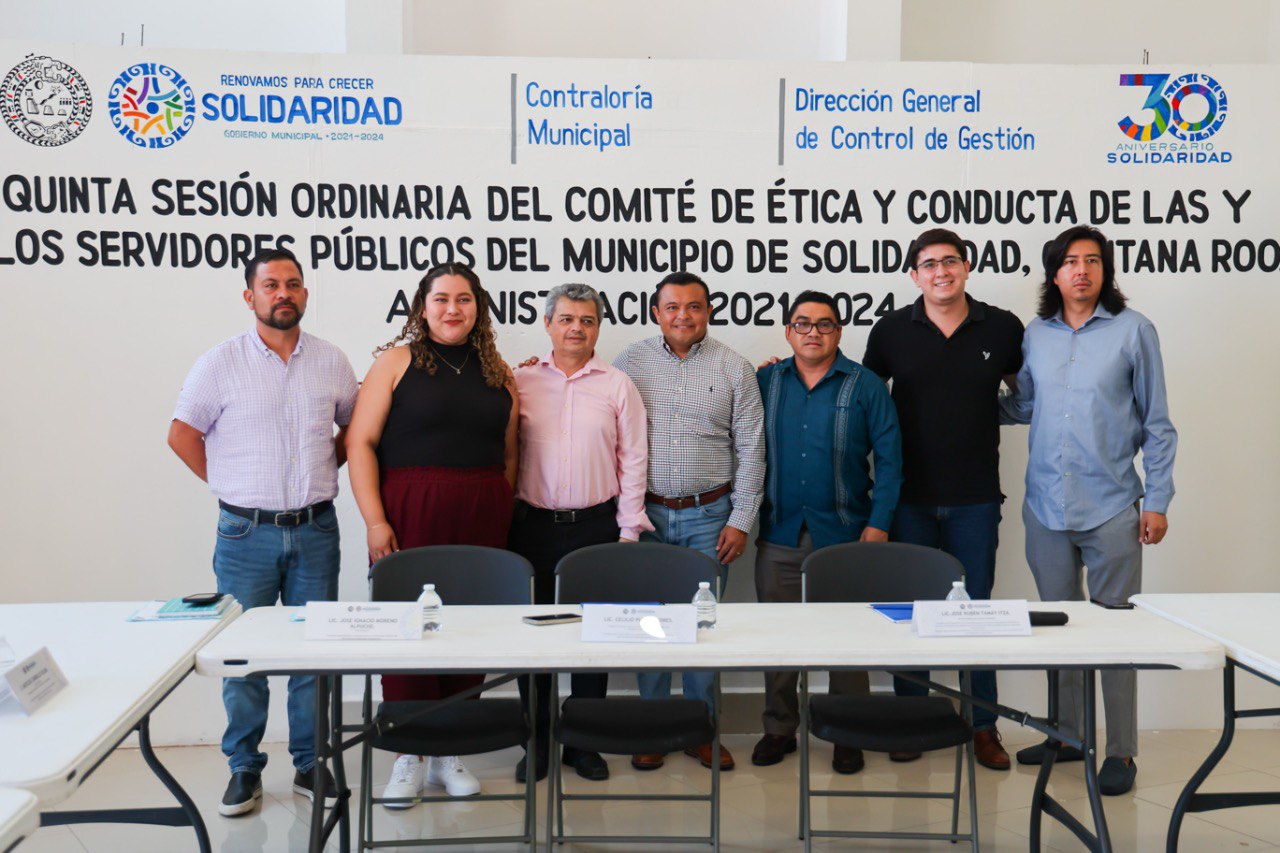 Trabajadores capacitados y conocedores del código de ética y conducta – H. Ayuntamiento de Solidaridad